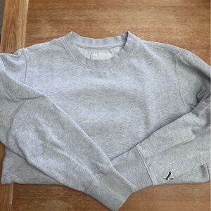 American Eagle Outfitters Light Gray Crewneck Sweatshirt